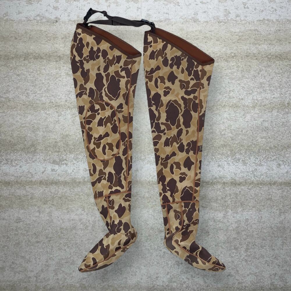 Vintage 90s Duck Hunting Camo Waders 36" Waterproof Woodland